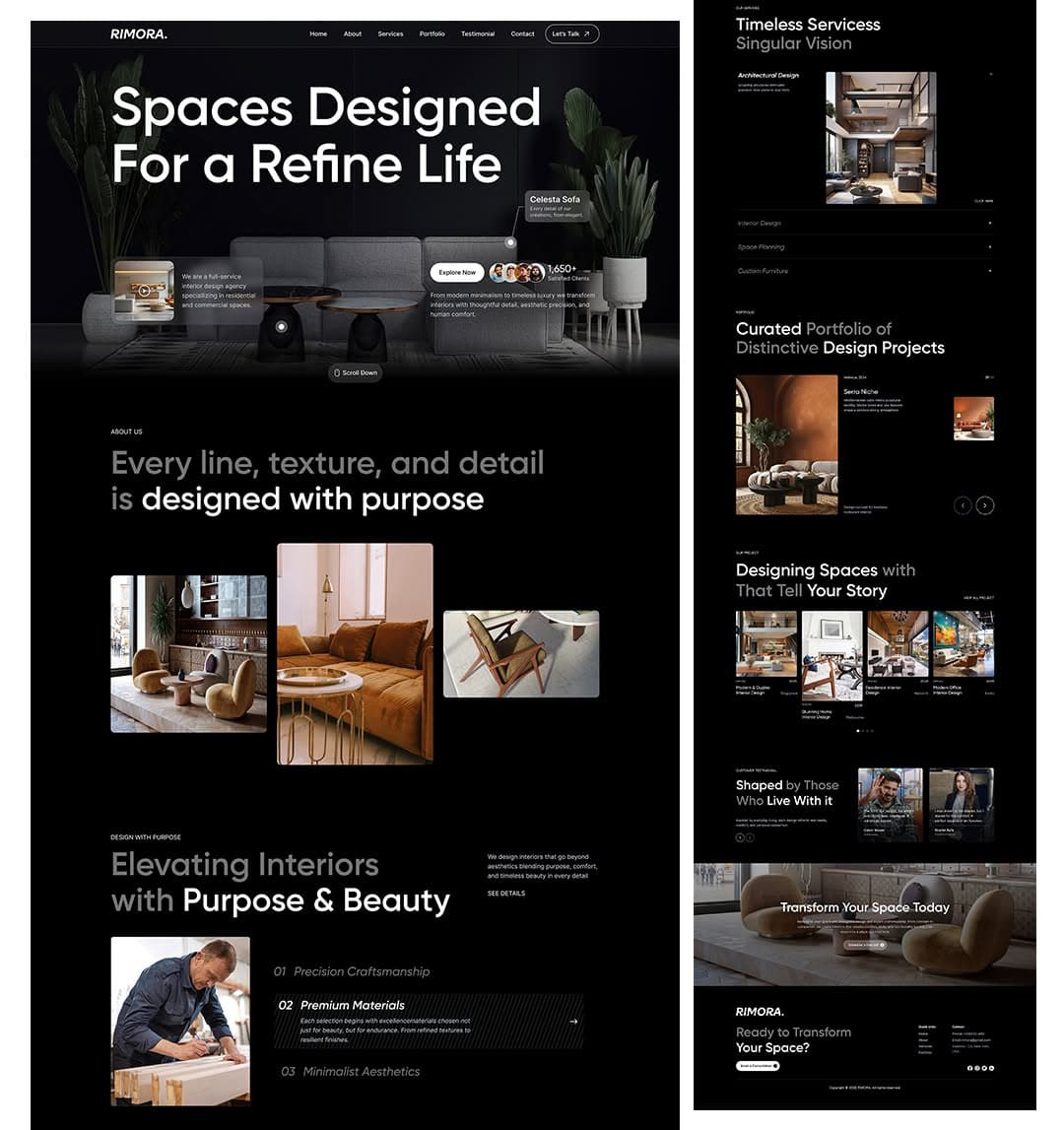 Interface design preview