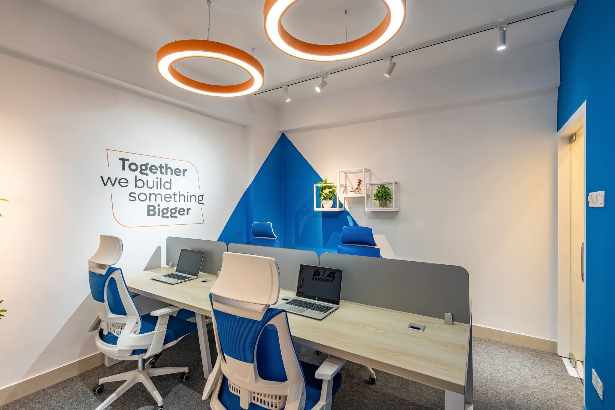 A quiet reading nook inside the office